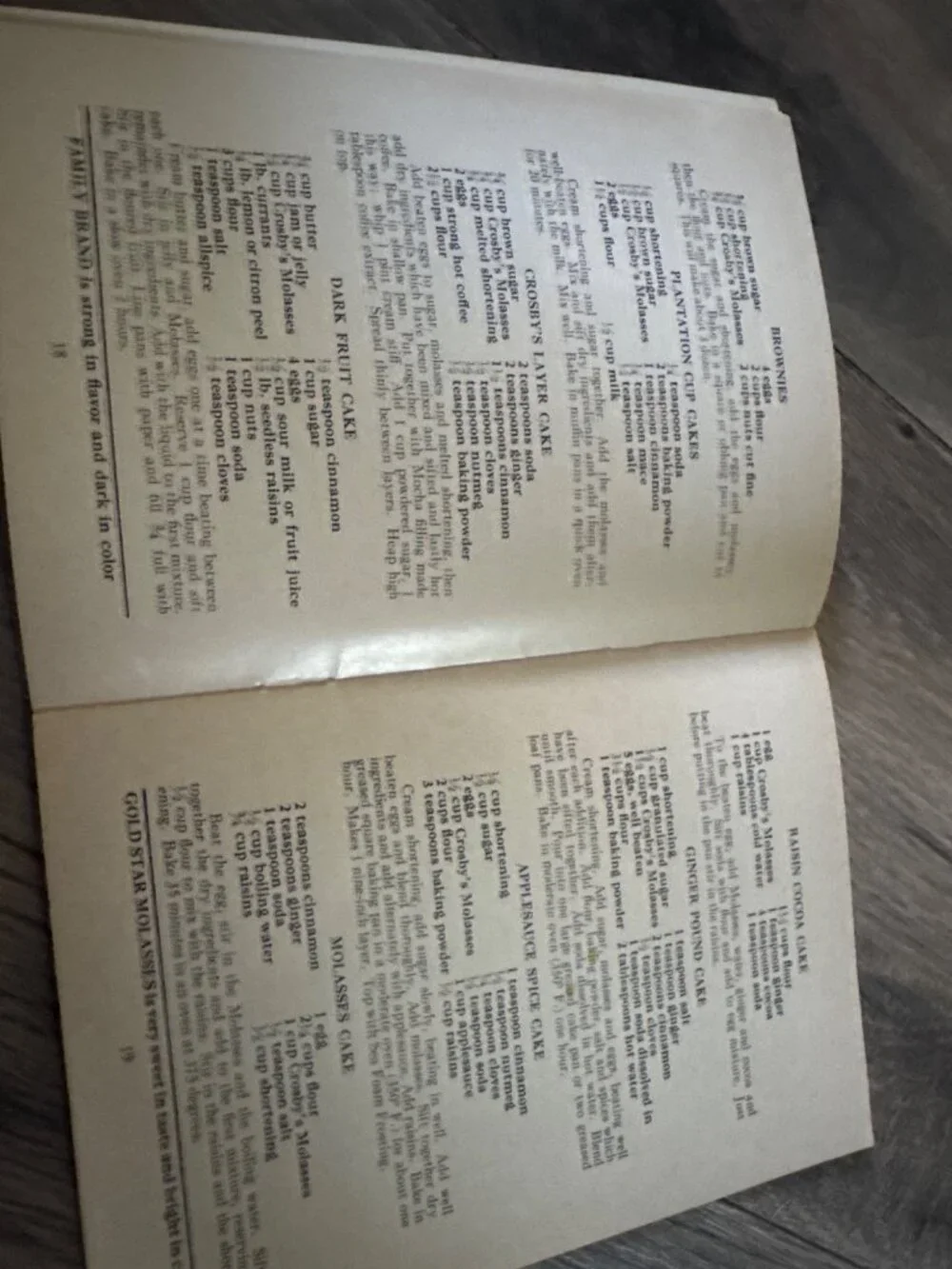 Crosbys Molasses Cookbook Of Tasty Molasses Recipes Vintage Saint John Canada